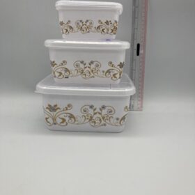 3 piece Storage Box gold design