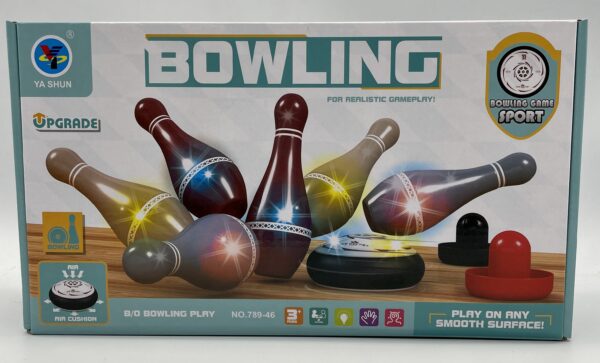 Bowling set with lights and Air Puck