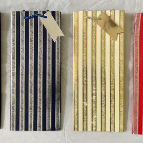 Stripe Wine Gift Bag